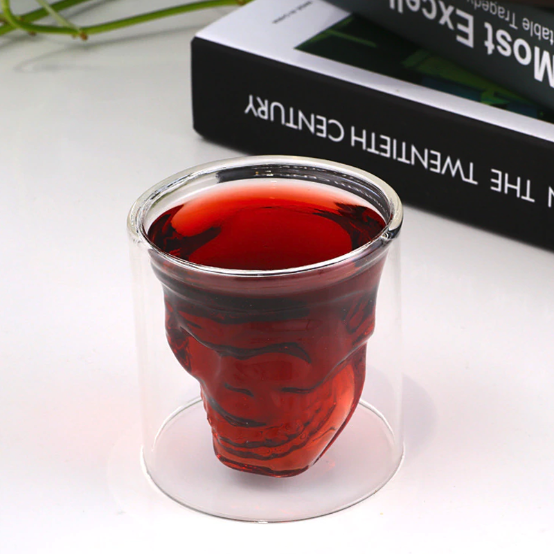Double Wall Skull Glasses - doctorlukeshop