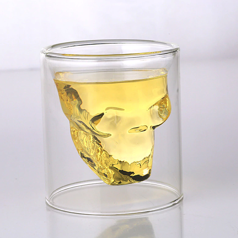 Double Wall Skull Glasses - doctorlukeshop