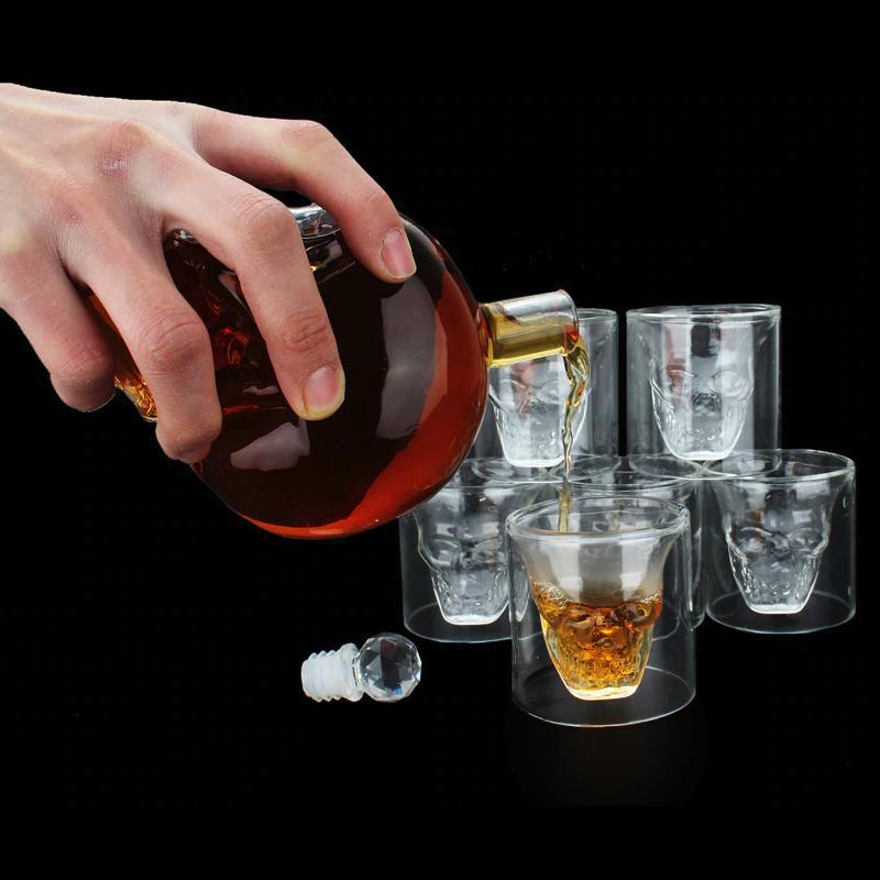 Crystal Skull Head Shot Glasses Set - doctorlukeshop