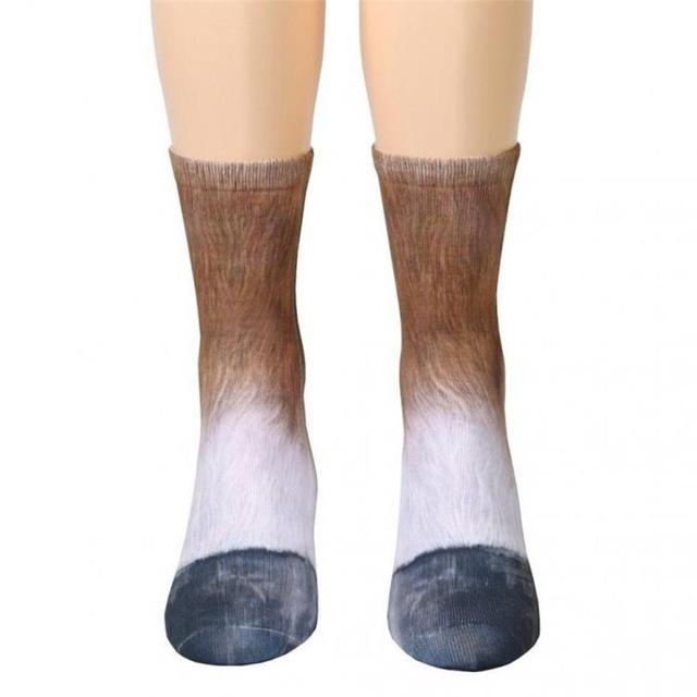 Adult Unisex Animal Paw Crew Socks - doctorlukeshop