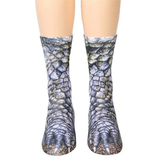 Adult Unisex Animal Paw Crew Socks - doctorlukeshop