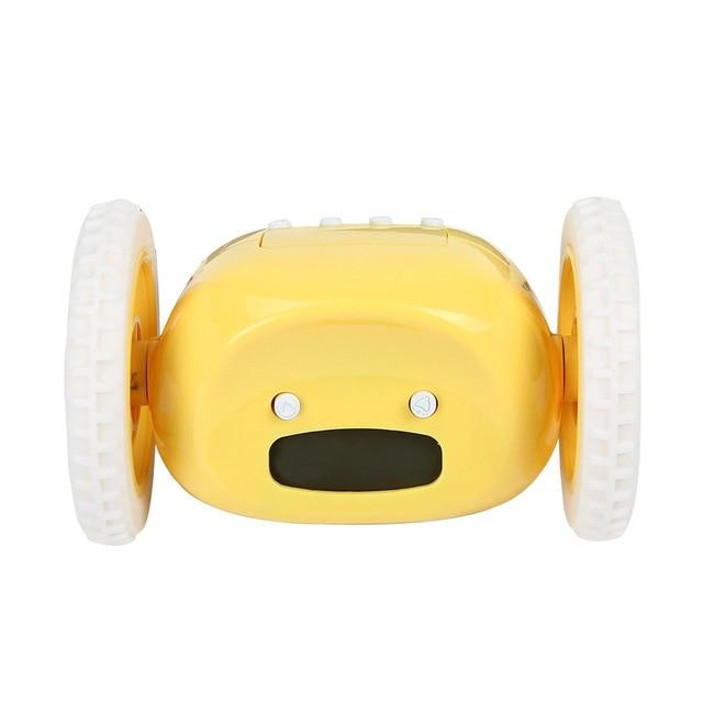 Digital LCD Alarm Clock On Wheels - doctorlukeshop