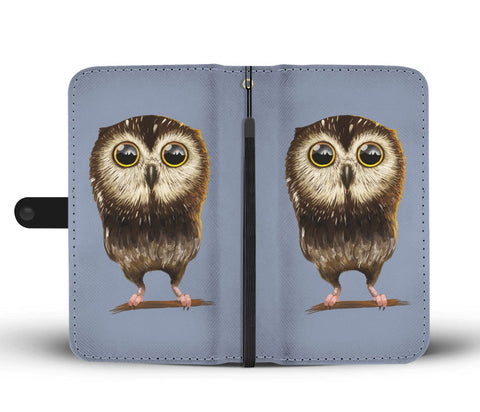 Image of Baby Owl Wallet Phone Case - doctorlukeshop