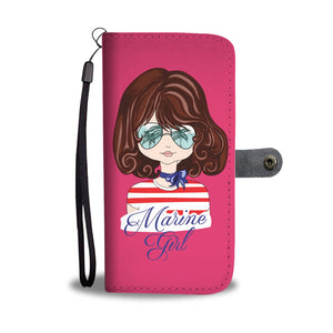 Marine Girl Wallet Phone Case - doctorlukeshop