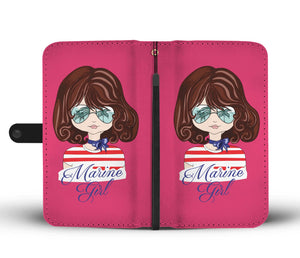 Marine Girl Wallet Phone Case