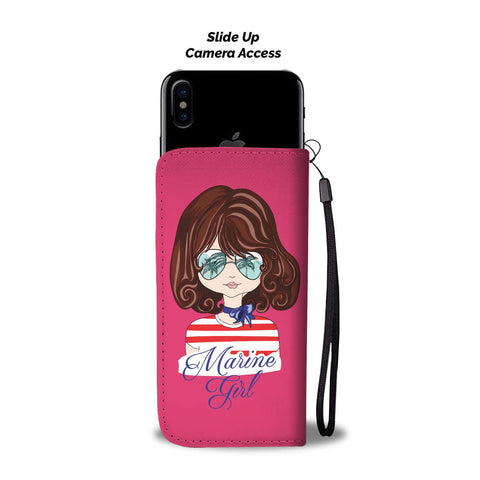 Image of Marine Girl Wallet Phone Case - doctorlukeshop