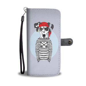 Dalmatian Pirate Wallet Phone Case - doctorlukeshop