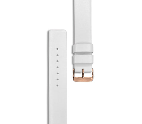 Image of White Leather Watch Band - doctorlukeshop