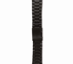 Black Metal Link Watch Band - doctorlukeshop