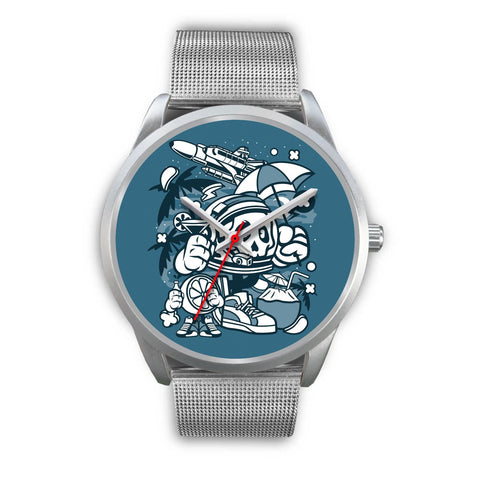 Image of Astronaut Holiday Silver Watch - doctorlukeshop