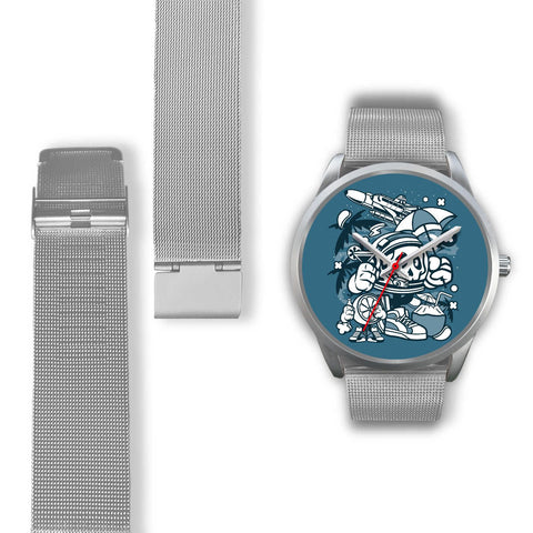 Image of Astronaut Holiday Silver Watch - doctorlukeshop