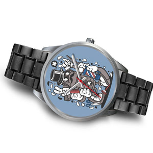 Barber Robot Silver Watch