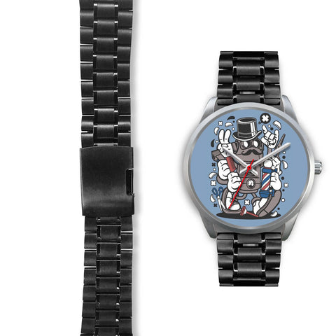 Image of Barber Robot Silver Watch - doctorlukeshop