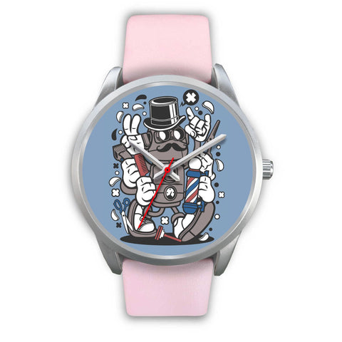 Image of Barber Robot Silver Watch - doctorlukeshop