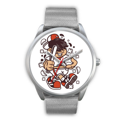 Image of Baseball Kid Silver Watch - doctorlukeshop