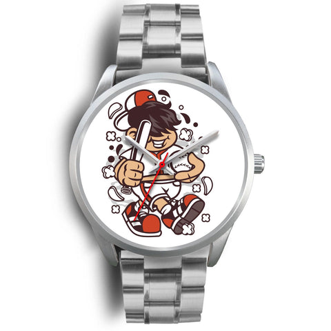 Image of Baseball Kid Silver Watch - doctorlukeshop