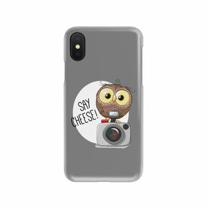 Say Cheese Owl Phone Case - doctorlukeshop