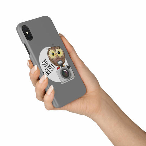 Image of Say Cheese Owl Phone Case - doctorlukeshop