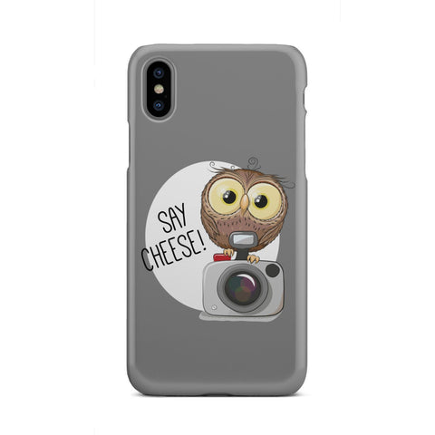 Image of Say Cheese Owl Phone Case - doctorlukeshop