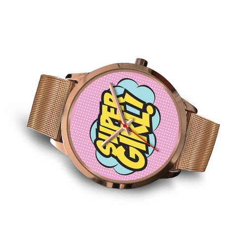 Image of Super Girl Rose Gold Watch - doctorlukeshop