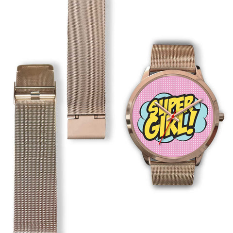 Image of Super Girl Rose Gold Watch - doctorlukeshop