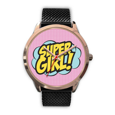 Image of Super Girl Rose Gold Watch - doctorlukeshop