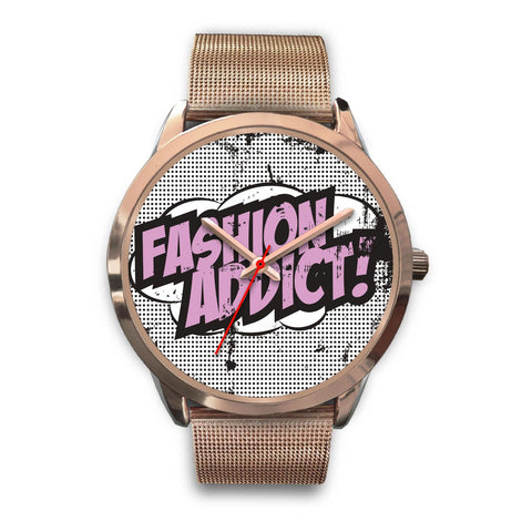 Image of Fashion Addict Rose Gold Watch - doctorlukeshop