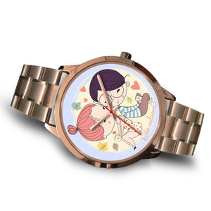 Hello Autumn Rose Gold Watch