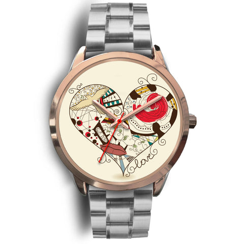 Image of Love Heart Rose Gold Watch - doctorlukeshop