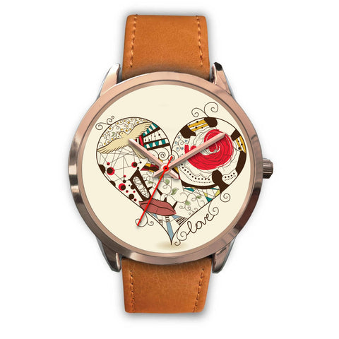 Image of Love Heart Rose Gold Watch - doctorlukeshop