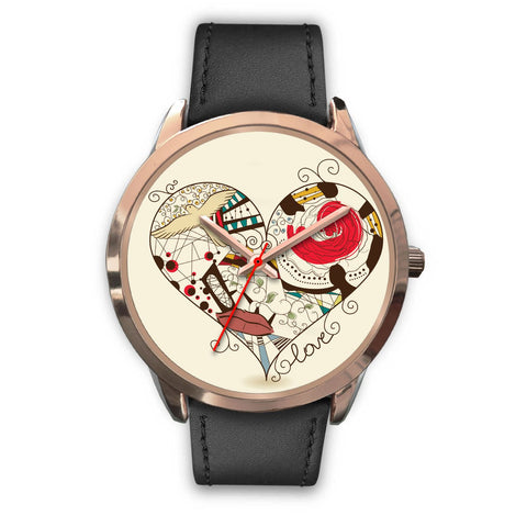 Image of Love Heart Rose Gold Watch - doctorlukeshop