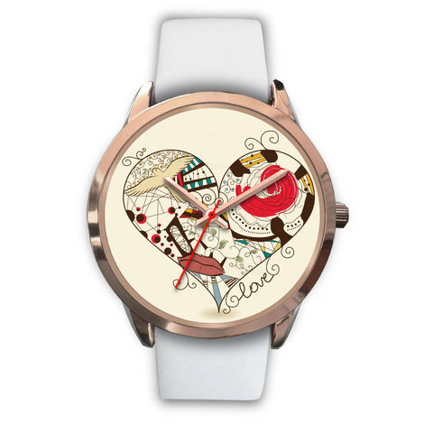 Image of Love Heart Rose Gold Watch - doctorlukeshop