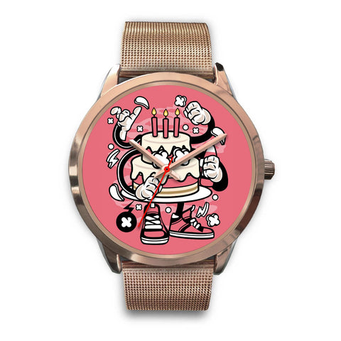 Image of Pink Cake Rose Gold Watch - doctorlukeshop