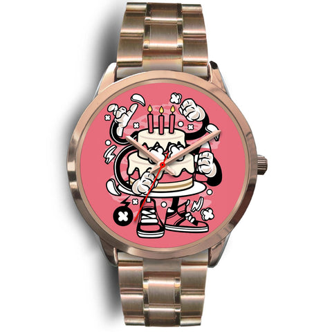 Image of Pink Cake Rose Gold Watch - doctorlukeshop