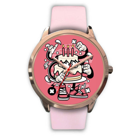 Image of Pink Cake Rose Gold Watch - doctorlukeshop