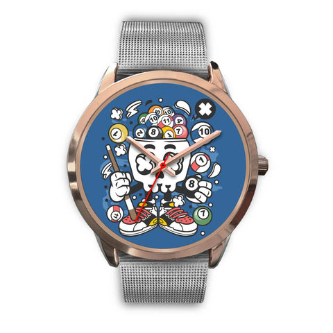 Image of Skull Snooker Rose Gold Watch - doctorlukeshop