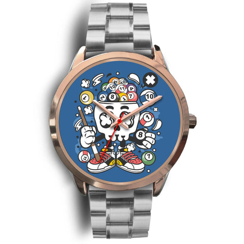 Image of Skull Snooker Rose Gold Watch - doctorlukeshop