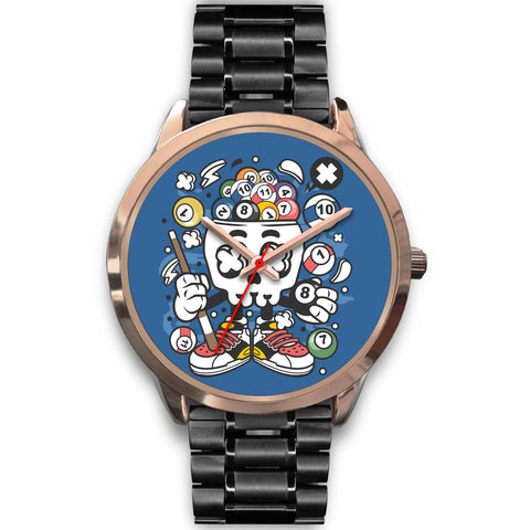 Image of Skull Snooker Rose Gold Watch - doctorlukeshop