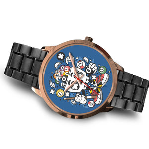 Skull Snooker Rose Gold Watch