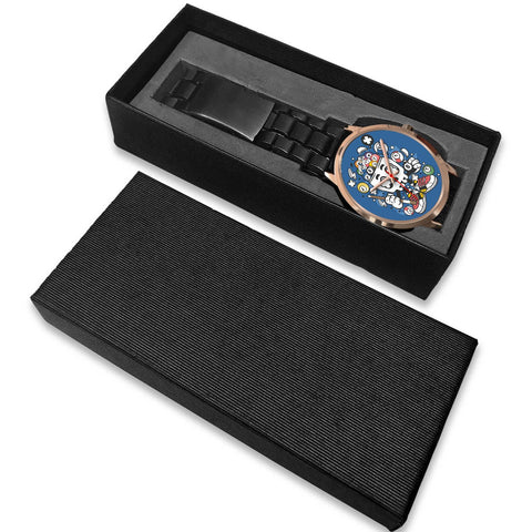 Image of Skull Snooker Rose Gold Watch - doctorlukeshop