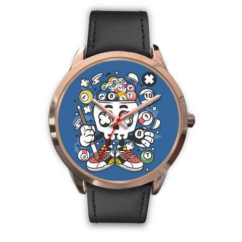 Image of Skull Snooker Rose Gold Watch - doctorlukeshop