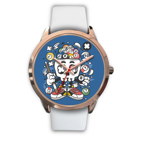 Image of Skull Snooker Rose Gold Watch - doctorlukeshop