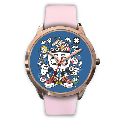 Image of Skull Snooker Rose Gold Watch - doctorlukeshop