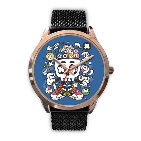 Image of Skull Snooker Rose Gold Watch - doctorlukeshop