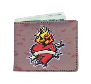 Heart on Fire Wallet - doctorlukeshop