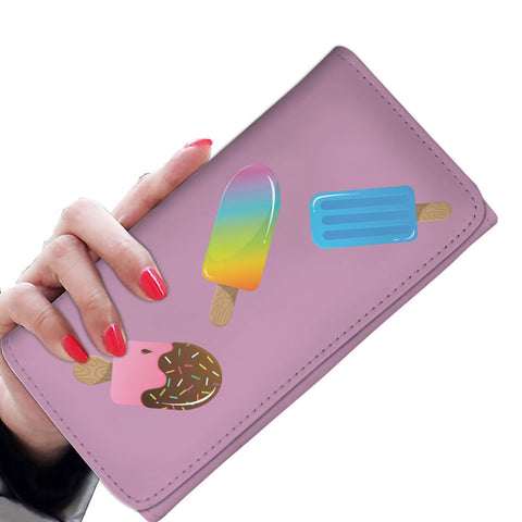 Image of Ice Cream Pink Long Wallet - doctorlukeshop