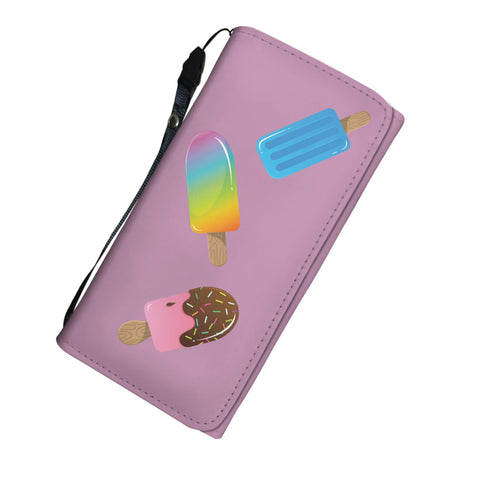 Image of Ice Cream Pink Long Wallet - doctorlukeshop