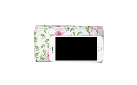 Image of Pink Flowers Long Wallet - doctorlukeshop