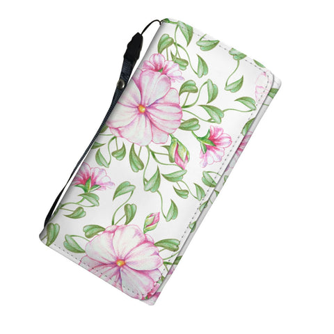 Image of Pink Flowers Long Wallet - doctorlukeshop