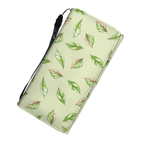 Image of Leafs Light Green Long Wallet - doctorlukeshop